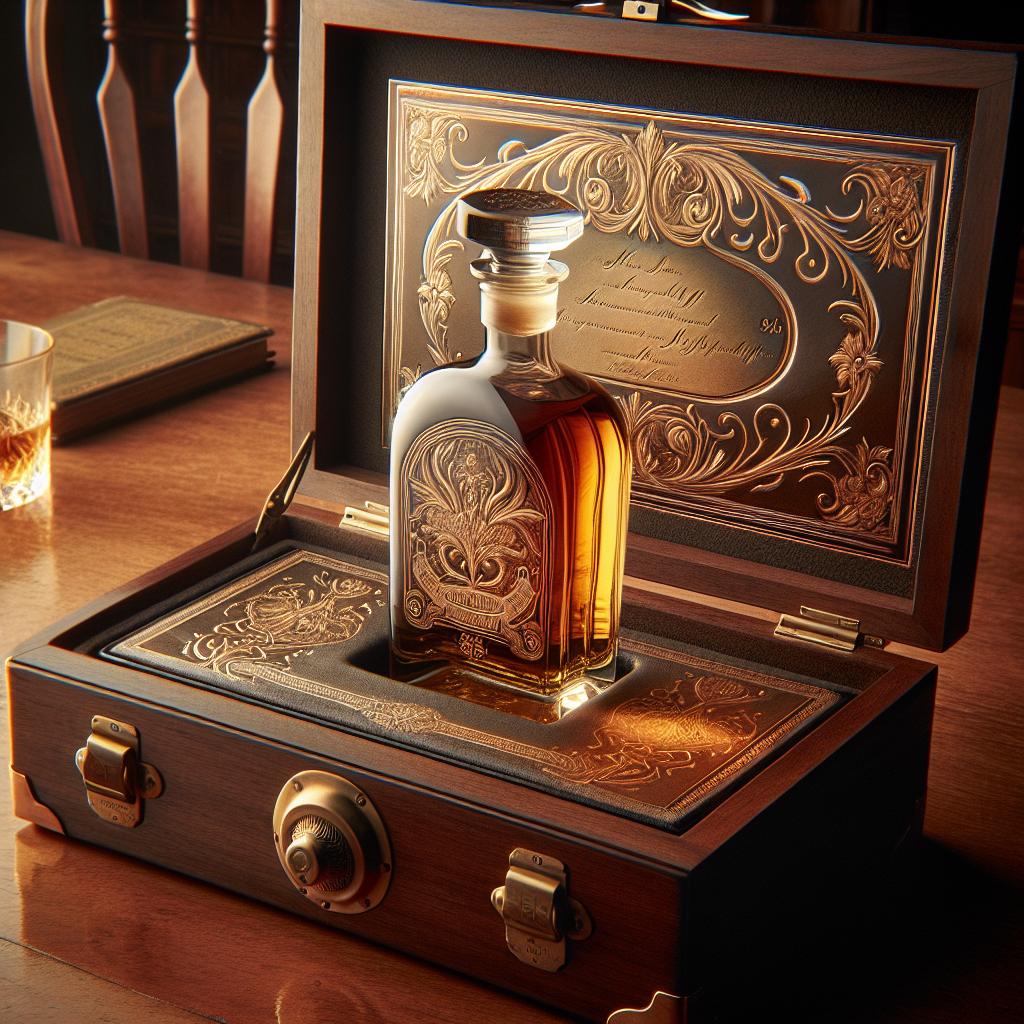 3: Osobní gravírovaná láhev na whisky