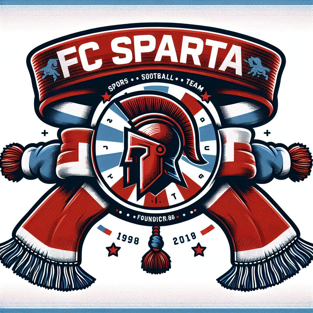 1: Sportovní šála FC Sparta