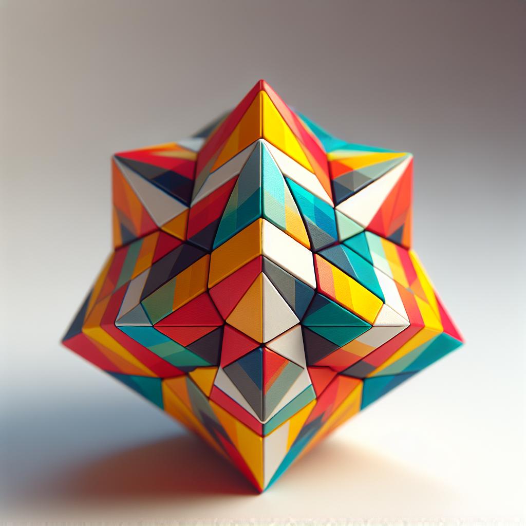 1: Tetrahedron: Hravá geometrická dekorace