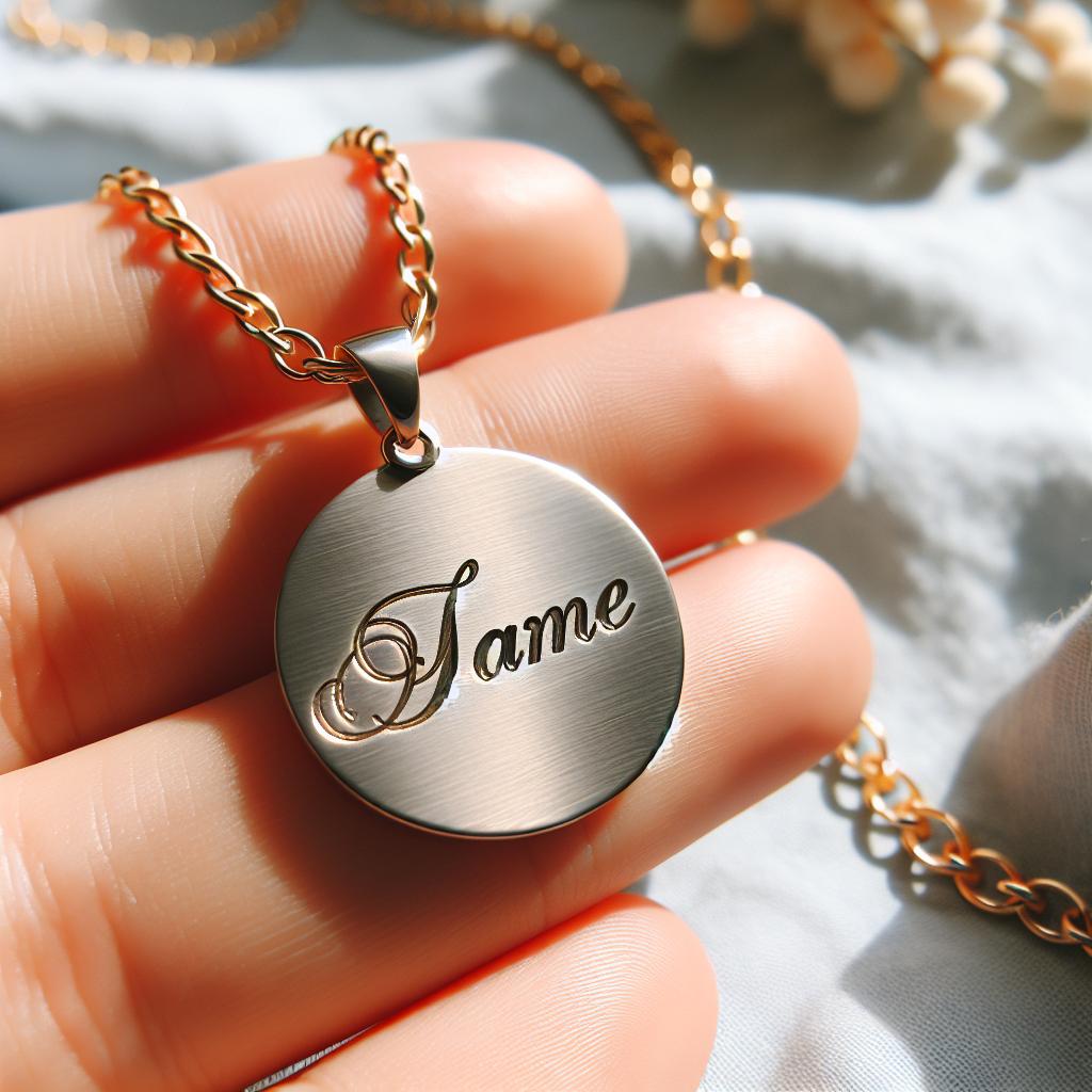 1:‌ Personalizovaný ⁤šperk s vytesaným jménem